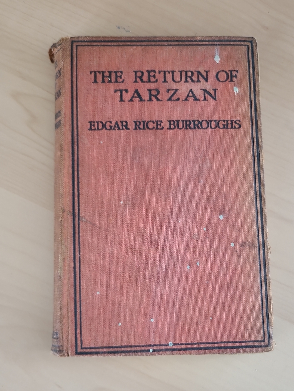 The Return Of Tarzan.  1920.  Edgar Rice Burroughs